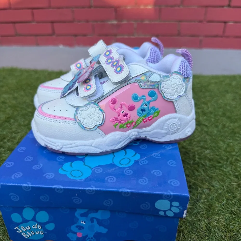 Vintage 2002 Nickelodeon Blues Clues Toddler Girls Shoes Size 6 Pink Deadstock